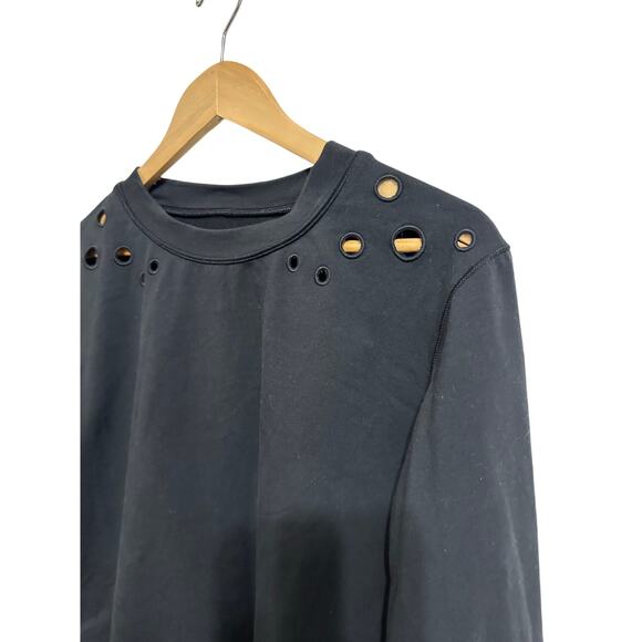 Lululemon women's space crew eyelet black size 4 - Picture 3 of 5